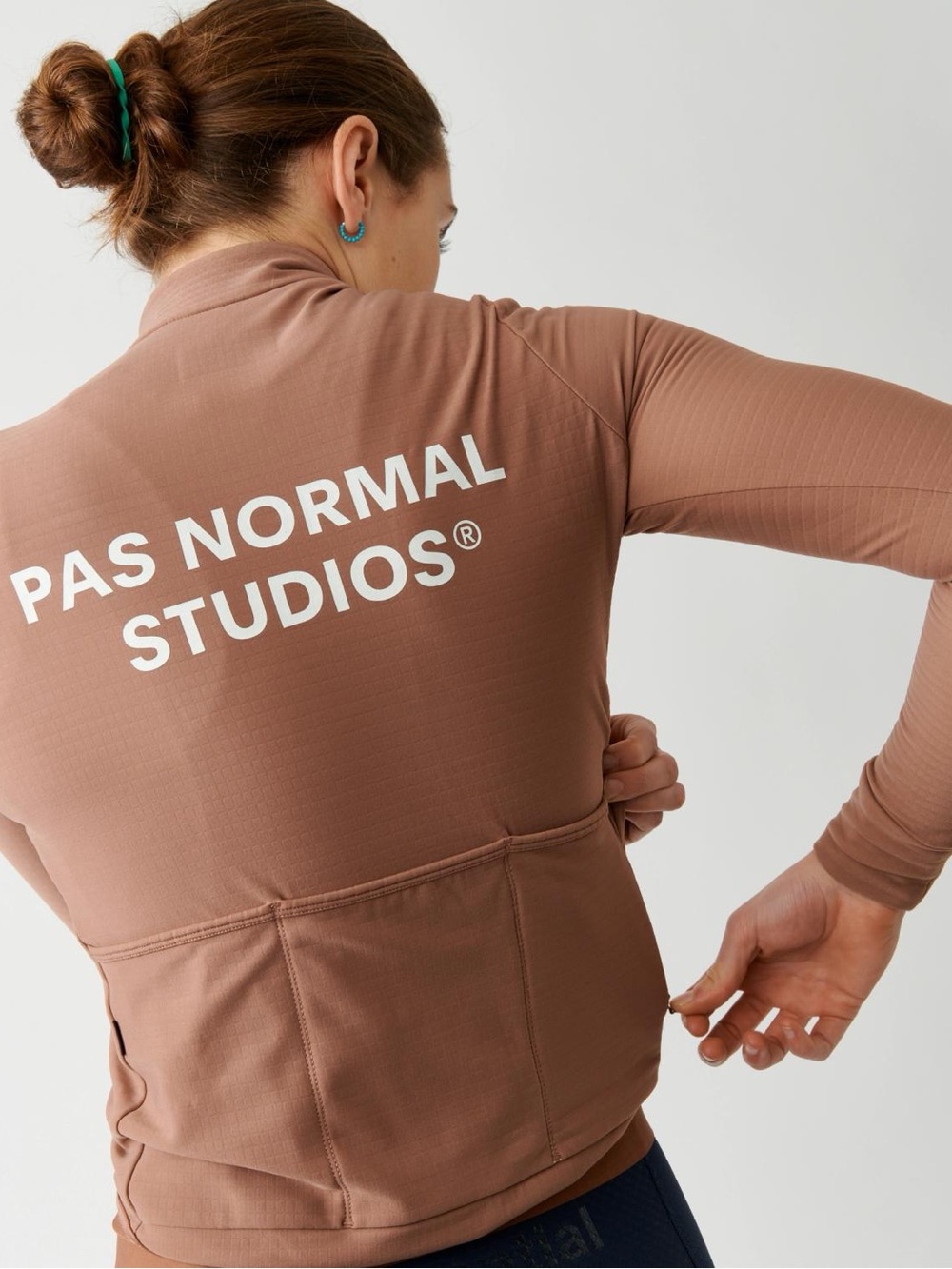 Pas Normal Studios Essential Thermal Cycling Jersey in Clay Size S